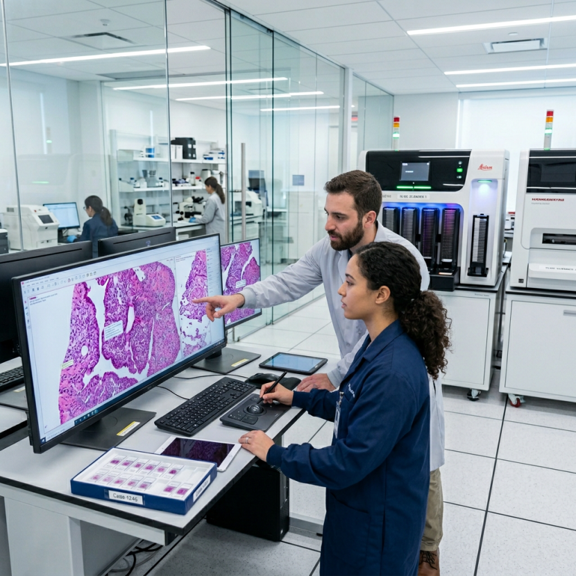 digital pathology Vanvitelli laboratorio